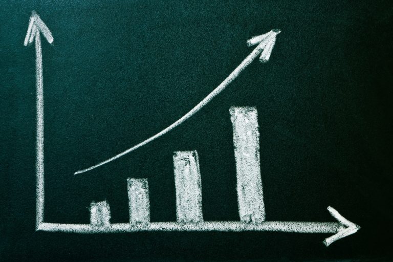 Business Chart showing positive growth